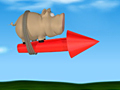 Pig on the Rocket играть онлайн