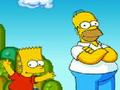 Bart and Homer in Mario World играть онлайн