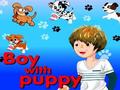 Boy with puppy играть онлайн